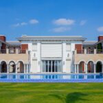 Exterior view of a modern residential apartment building in 6th of October City, Egypt